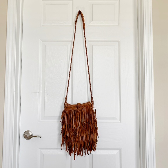 Handbags - Boho Festival Hippie Soft Fringe Bucket Bag